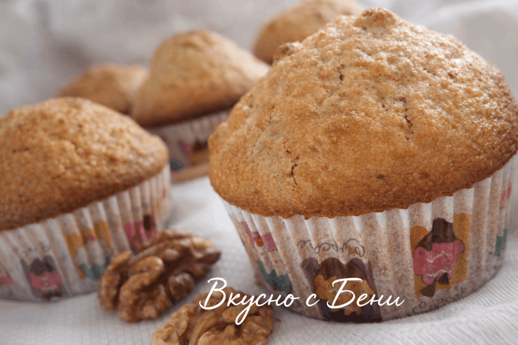 Кексчета с овесени ядки, орехи и стафиди